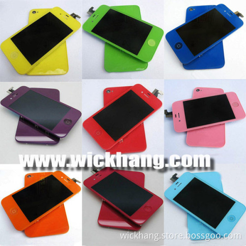 Colored for iPhone 4/4s LCD Repair Touch Screen Digitizer Display + Back Cover